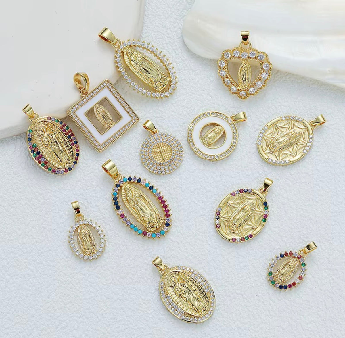 Random Religious Pendants Gold Plated