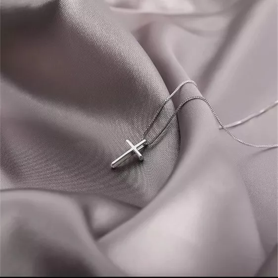 Cross Pendant Necklace for Men Women Box Chain 16-18 in adjustable2