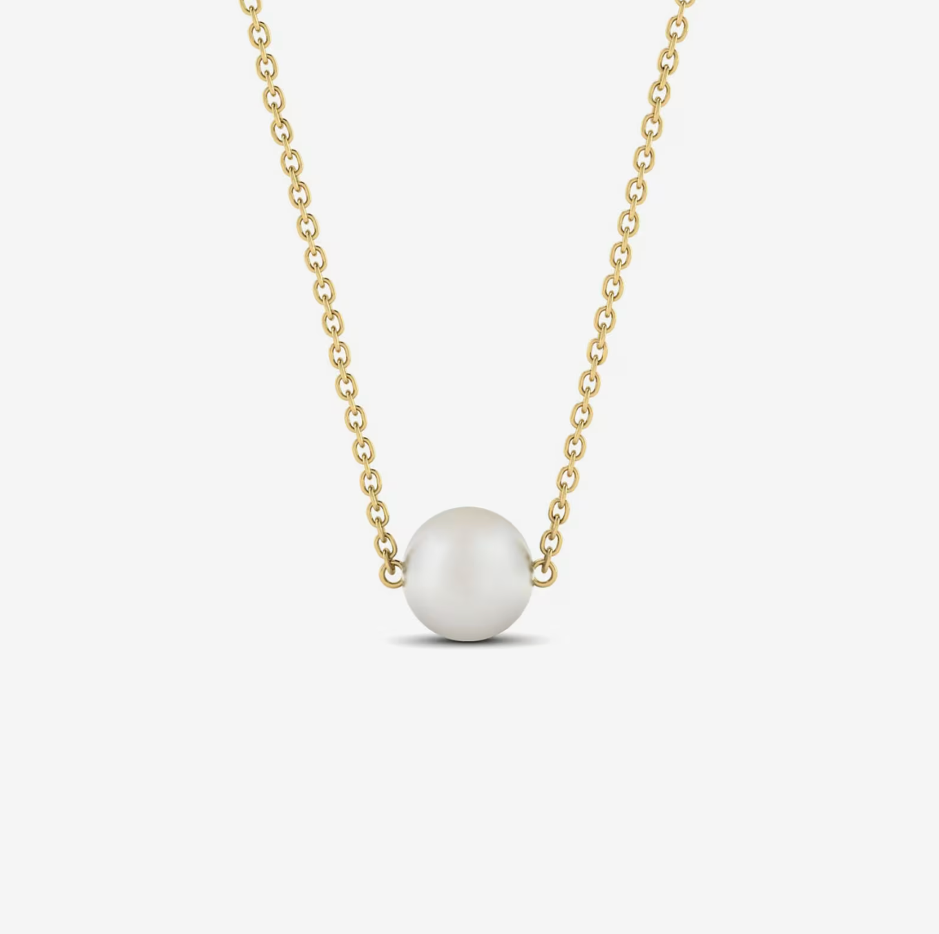 Single Pearl of Love Necklace - Gold Chain Gift4