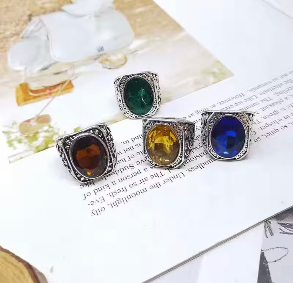 Variety Ring Tray Colorful rings 100pcs