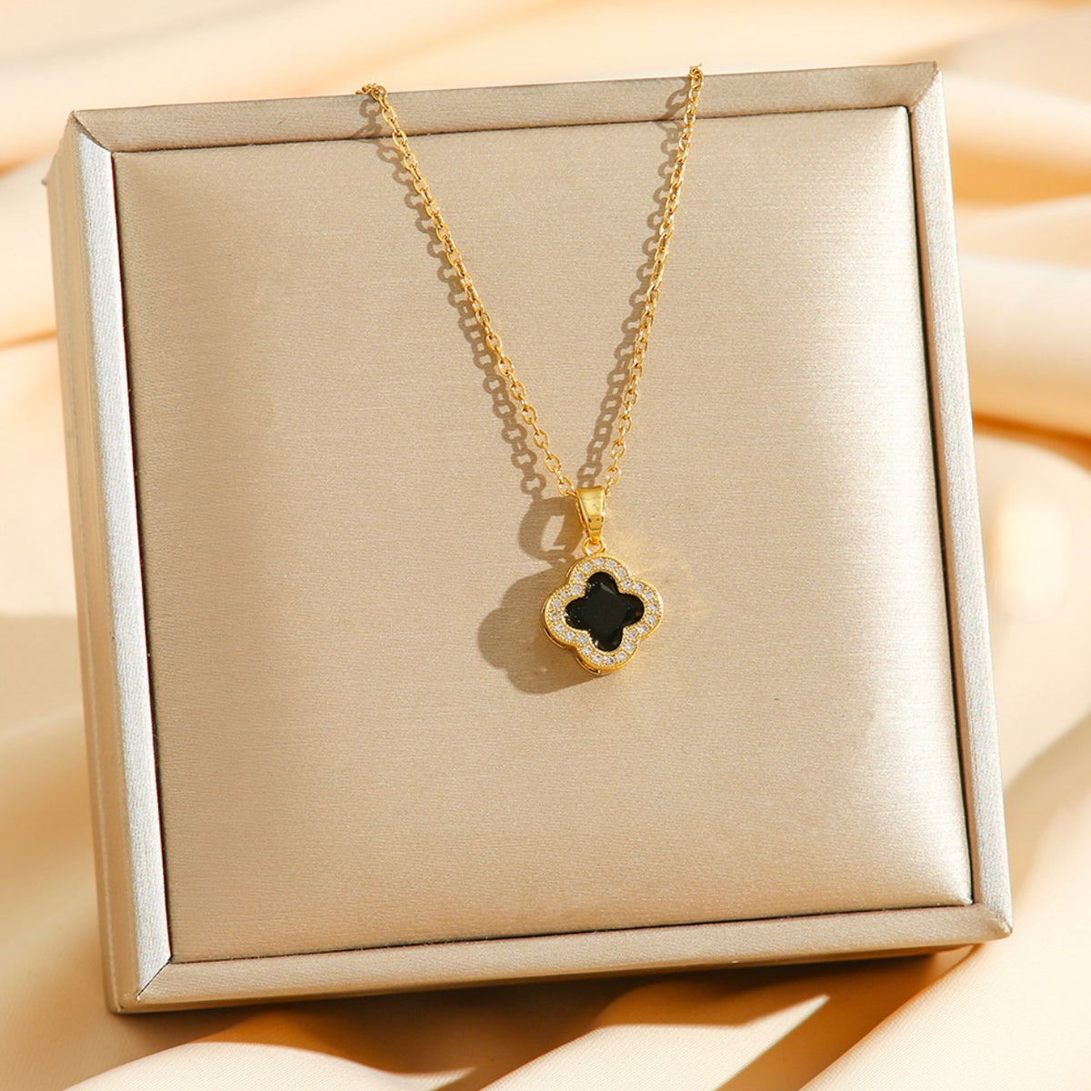 Clover Birthstone Necklace