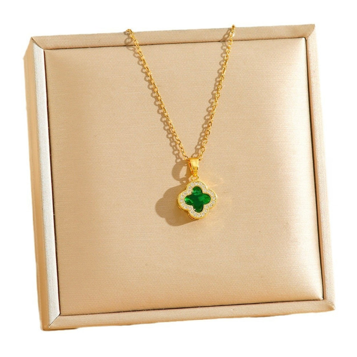 Clover Birthstone Necklace
